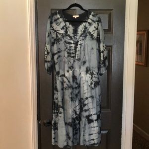 Pink Chicken Tie-dyed Dress. Size M.